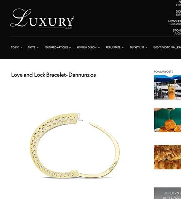A picture of the luxury website.